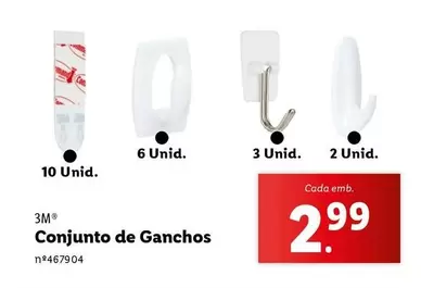 Oferta de Conjunto De Ganchos por 2,99€ em Lidl