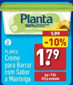 Oferta de Planta - Creme Para Barrar Com Sabor A Manteiga por 1,79€ em Aldi