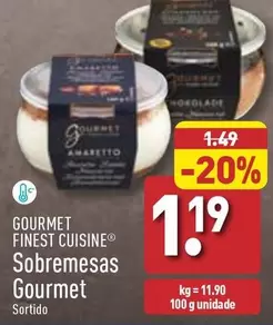 Oferta de Gourmet Finest Cuisine - Sobremesas por 1,19€ em Aldi