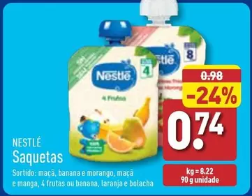 Oferta de Nestle - Saquetas por 0,74€ em Aldi