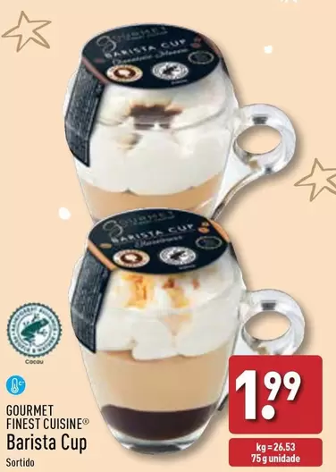 Oferta de Gourmet Finest Cuisine -  Barista Cup por 1,99€ em Aldi