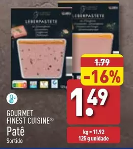 Oferta de Gourmet Finest Cuisine - Pate por 1,49€ em Aldi