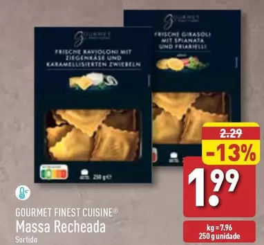 Oferta de Gourmet Finest Cuisine - Massa Recheada  por 1,99€ em Aldi