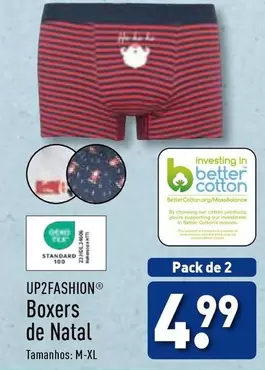 Oferta de Up2fashion - Boxers De Natal por 4,99€ em Aldi