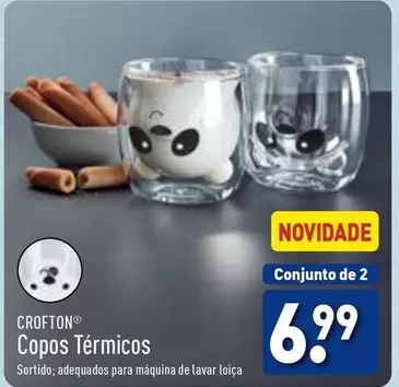 Oferta de Crofton - Copos Térmicos por 6,99€ em Aldi