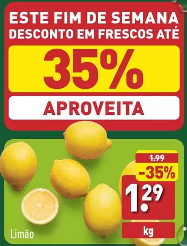 Oferta de Limao por 1,29€ em Aldi