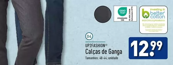 Oferta de Up2fashion - Calças De Ganga por 12,99€ em Aldi