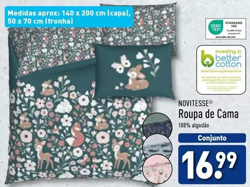 Oferta de Novitesse - Roupa De Cama por 16,99€ em Aldi