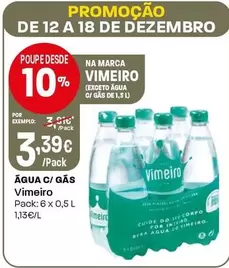 Oferta de Vimeiro - Água C/Gas por 3,39€ em Intermarché