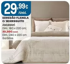 Oferta de Jocasori - Edredão Flanela C/Borreguito  por 29,99€ em Intermarché