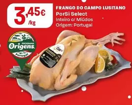 Oferta de Frango Do Campo Lusitano por 3,45€ em Intermarché