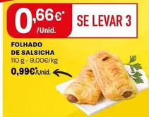 Oferta de Folhado De Salsicha por 0,99€ em Intermarché