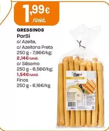 Oferta de Porsi - Gressinos por 1,99€ em Intermarché