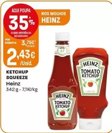 Oferta de Ketchup Squeeze por 2,43€ em Intermarché