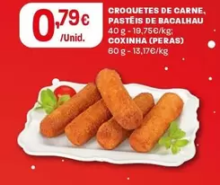 Oferta de Croquetes De Carne, Pastéis De Bacalhau por 0,79€ em Intermarché