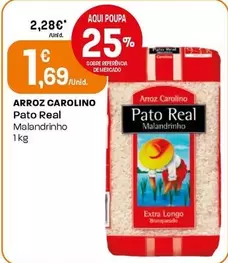 Oferta de Pato Real - Arroz Carolino por 1,69€ em Intermarché