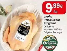 Oferta de PorSi Select Programa Origens - Capão  por 9,99€ em Intermarché