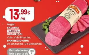 Oferta de Argal - Salame por 13,99€ em Intermarché