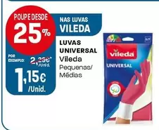 Oferta de Vileda - Luvas Universal por 1,15€ em Intermarché