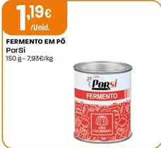 Oferta de Porsi - Fermento Em Pó por 1,19€ em Intermarché