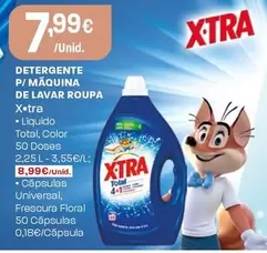 Oferta de X-Tra - Detergente P/Máquina De Lavar Roupa por 7,99€ em Intermarché