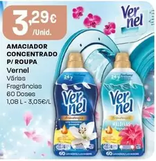 Oferta de Vernel - Amaciador Concentrado P/Roupa por 3,29€ em Intermarché