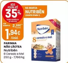 Oferta de Nutribén - Farinha Não Láctea por 1,94€ em Intermarché