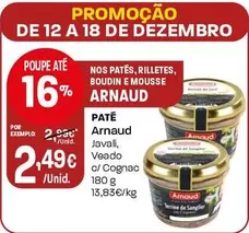 Oferta de Arnaud - Patê por 2,49€ em Intermarché