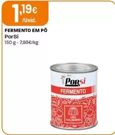 Oferta de Porsi - Fermento Em Pó por 1,19€ em Intermarché