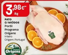 Oferta de Porsi Programa Origens - Pato C/Miúdos  por 3,98€ em Intermarché