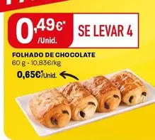 Oferta de Folhado De Chocolate por 0,49€ em Intermarché