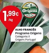 Oferta de Programa Origens - Alho Francês  por 1,99€ em Intermarché