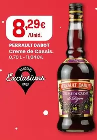 Oferta de Perrault Dabot - Creme De Cassis. por 8,29€ em Intermarché