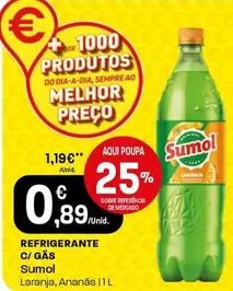 Oferta de Sumol - Refrigerante C/Gas por 0,89€ em Intermarché