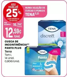 Oferta de Tena - Cueca De Incontinência Pants Plus  por 12,59€ em Intermarché