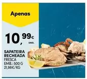 Oferta de Sapateira Recheada por 10,99€ em Continente