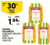 Oferta de Milaneza - Massa por 1,04€ em Continente