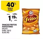 Oferta de Matutano - Snacks Fritos por 1,19€ em Continente