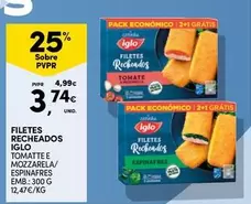 Oferta de Iglo - Filetes Recheados por 3,74€ em Continente