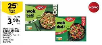 Oferta de Iglo - Wok Thai/bali Green Cuisine por 3,99€ em Continente