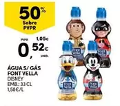 Oferta de Disney - Água S/Gas por 0,52€ em Continente