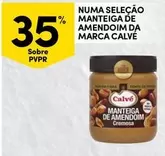 Oferta de Calvé - Numa Selecao Manteiga De Amendoim Da Marcaem Continente