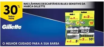 Oferta de Gillette - Nas Laminas Descartaveis Blue3 Sensitive Da Marcaem Continente