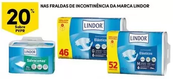 Oferta de Lindor - Nas Fraldas De Incontinencia Da Marcaem Continente