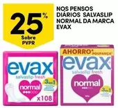 Oferta de Evax - Nos Pensos Diários Salvaslip Normal Da Marcaem Continente