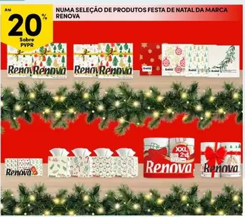 Oferta de Renova - Numa Selecao De Produtos Festa De Natal Da Marcaem Continente