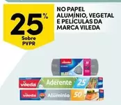 Oferta de Vileda - No Papel Alumínio, Vegetal E Peliculas Da Marcaem Continente