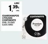 Oferta de Continente - Guardanapos 3 Folhas por 1,39€ em Continente