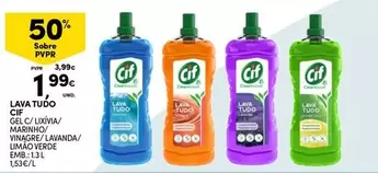 Oferta de Cif - Lava Tubo Gel por 1,99€ em Continente