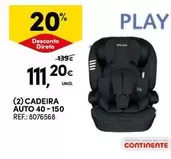 Oferta de Continente - Cadeira Auto 40 por 111,2€ em Continente